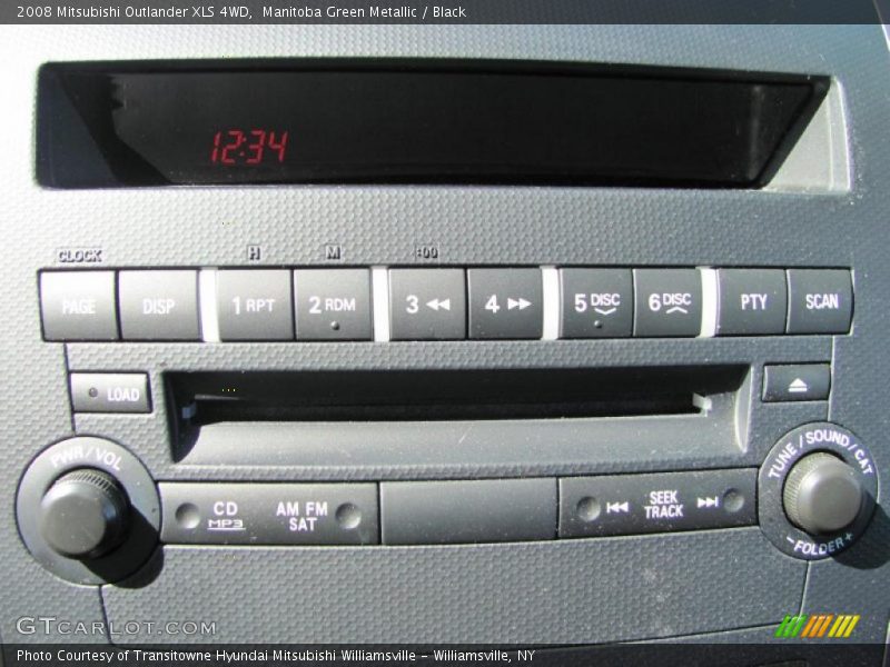 Manitoba Green Metallic / Black 2008 Mitsubishi Outlander XLS 4WD