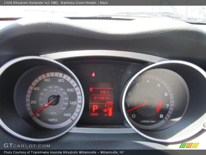 Manitoba Green Metallic / Black 2008 Mitsubishi Outlander XLS 4WD
