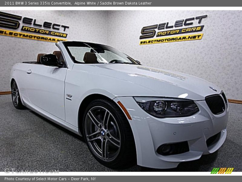 Alpine White / Saddle Brown Dakota Leather 2011 BMW 3 Series 335is Convertible