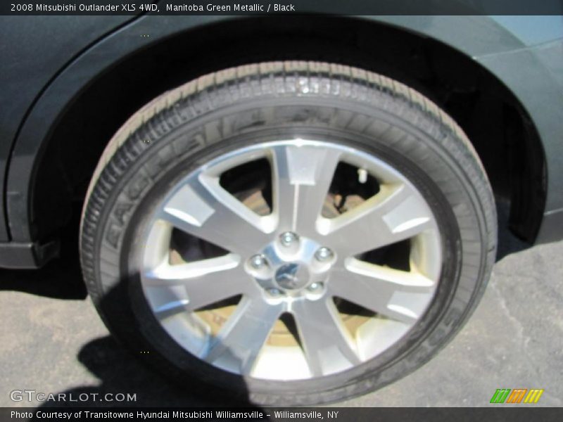 Manitoba Green Metallic / Black 2008 Mitsubishi Outlander XLS 4WD