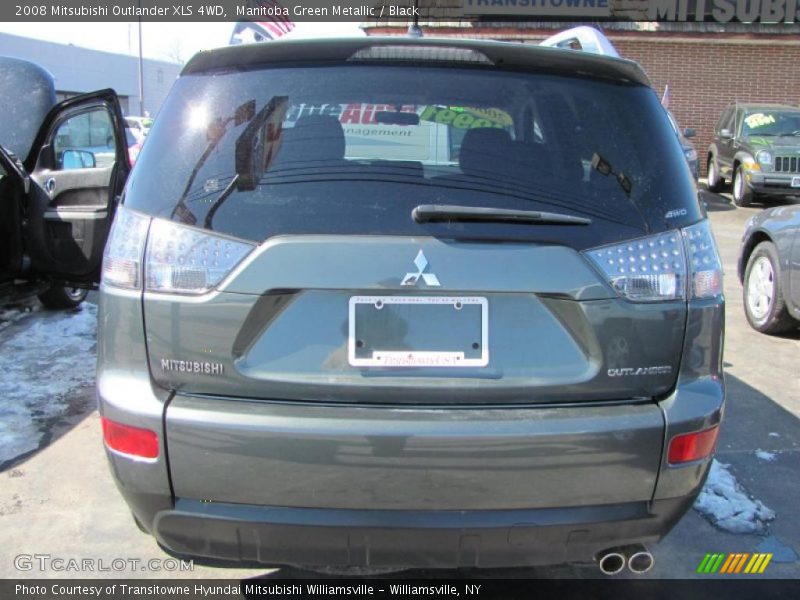 Manitoba Green Metallic / Black 2008 Mitsubishi Outlander XLS 4WD