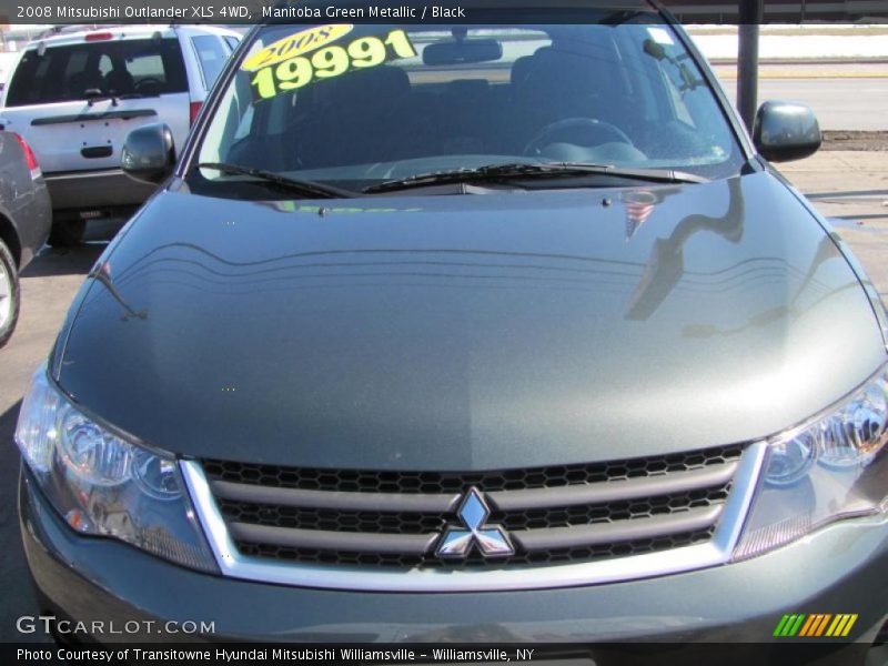 Manitoba Green Metallic / Black 2008 Mitsubishi Outlander XLS 4WD