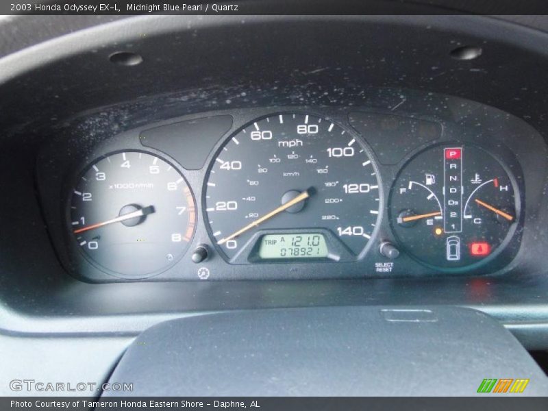  2003 Odyssey EX-L EX-L Gauges