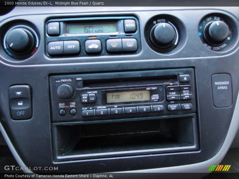 Controls of 2003 Odyssey EX-L