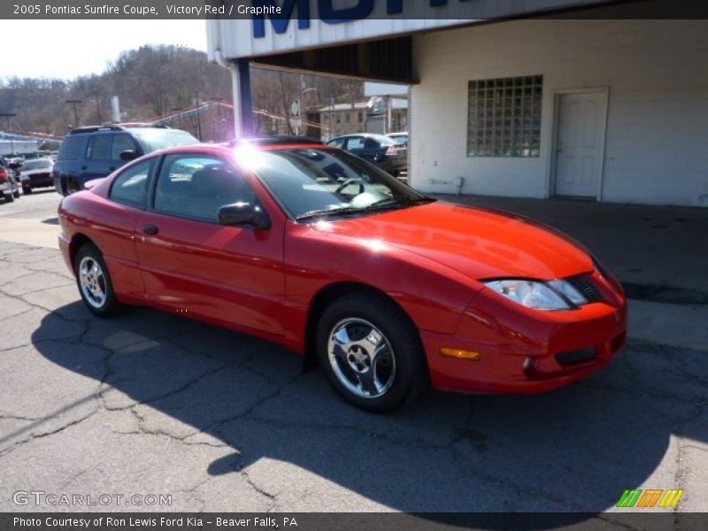 Victory Red / Graphite 2005 Pontiac Sunfire Coupe