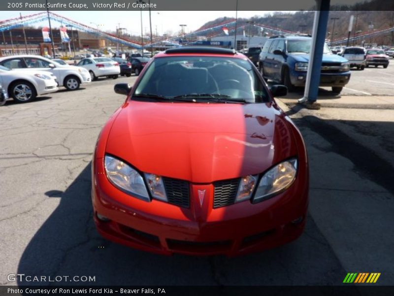 Victory Red / Graphite 2005 Pontiac Sunfire Coupe