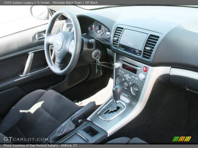 Obsidian Black Pearl / Off Black 2009 Subaru Legacy 2.5i Sedan