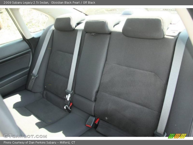 Obsidian Black Pearl / Off Black 2009 Subaru Legacy 2.5i Sedan