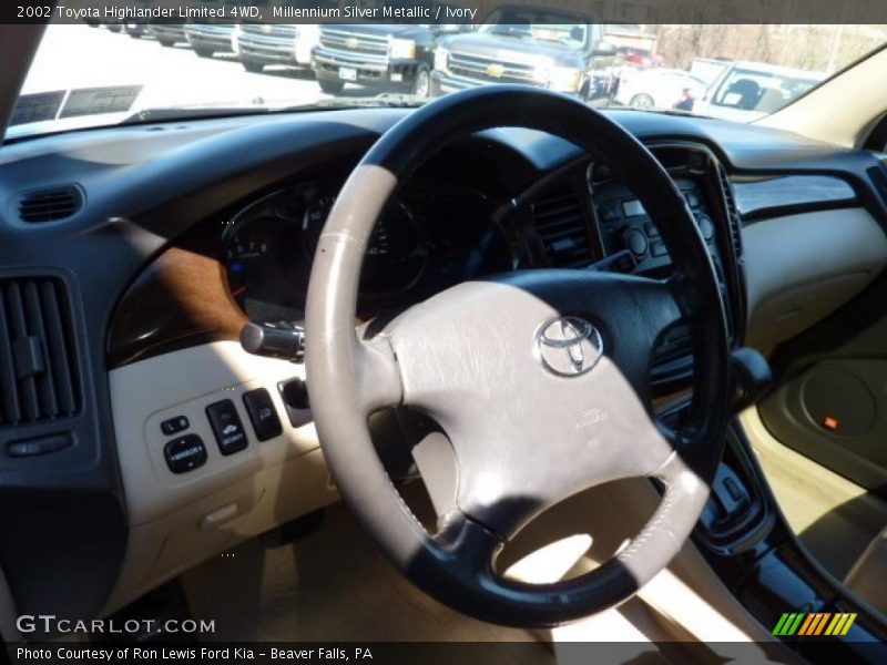 Millennium Silver Metallic / Ivory 2002 Toyota Highlander Limited 4WD