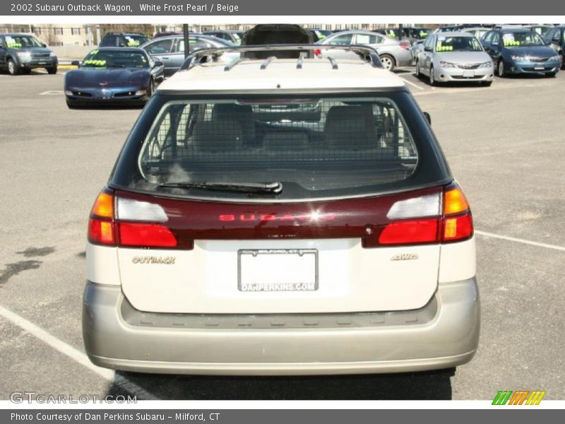 White Frost Pearl / Beige 2002 Subaru Outback Wagon