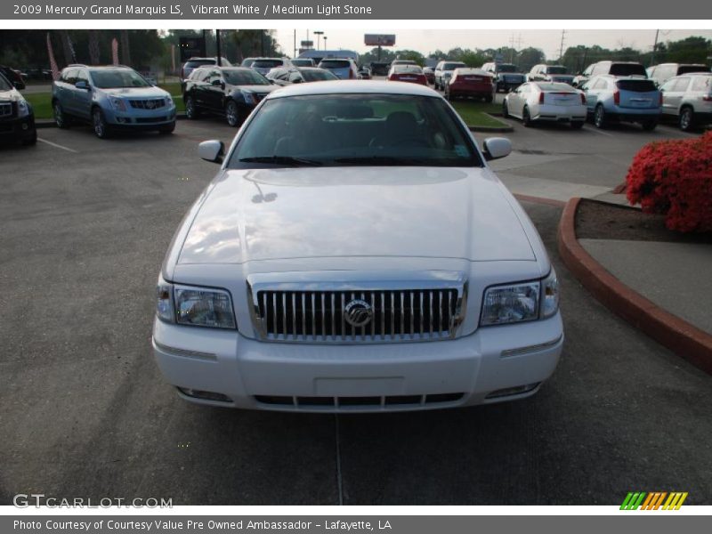 Vibrant White / Medium Light Stone 2009 Mercury Grand Marquis LS