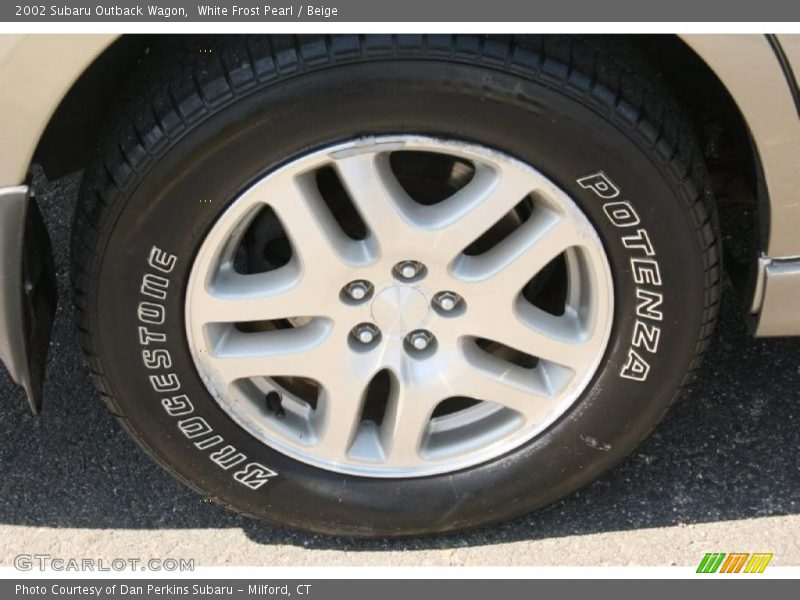 White Frost Pearl / Beige 2002 Subaru Outback Wagon