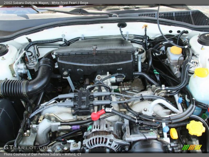 White Frost Pearl / Beige 2002 Subaru Outback Wagon