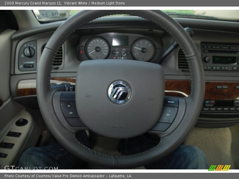 Vibrant White / Medium Light Stone 2009 Mercury Grand Marquis LS