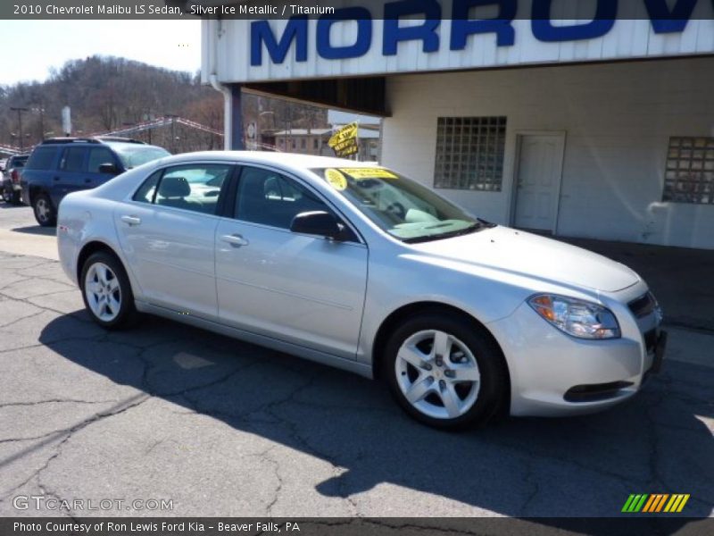 Silver Ice Metallic / Titanium 2010 Chevrolet Malibu LS Sedan