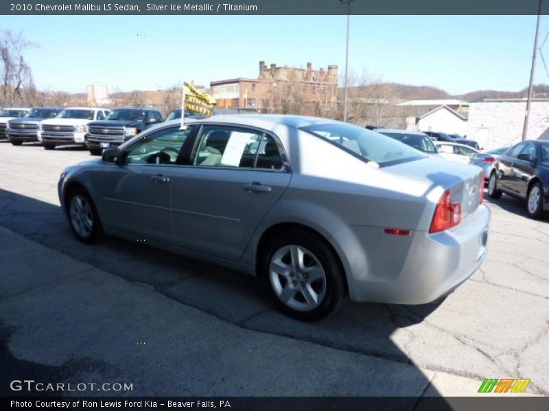 Silver Ice Metallic / Titanium 2010 Chevrolet Malibu LS Sedan