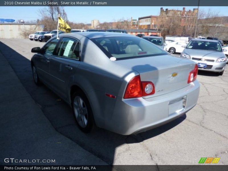Silver Ice Metallic / Titanium 2010 Chevrolet Malibu LS Sedan