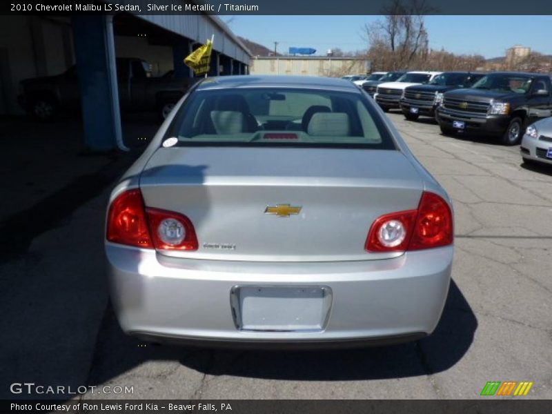 Silver Ice Metallic / Titanium 2010 Chevrolet Malibu LS Sedan