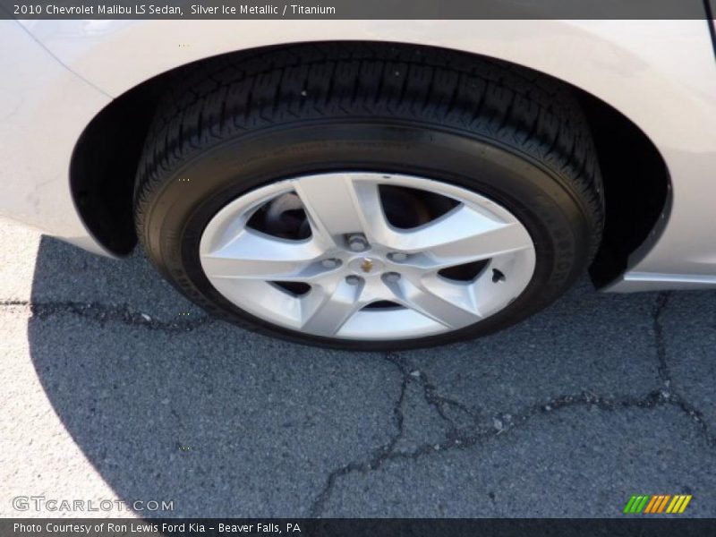 Silver Ice Metallic / Titanium 2010 Chevrolet Malibu LS Sedan