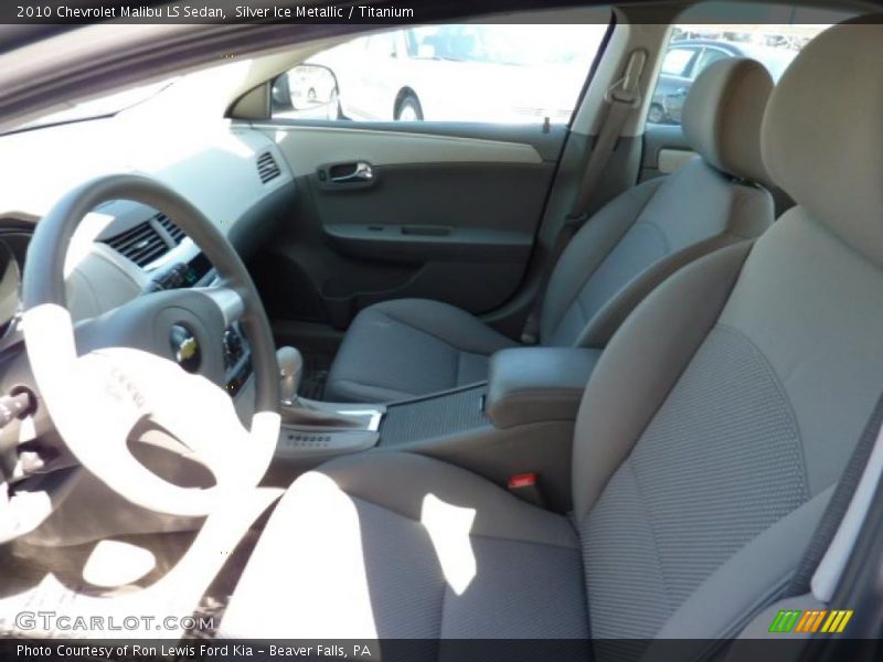 Silver Ice Metallic / Titanium 2010 Chevrolet Malibu LS Sedan