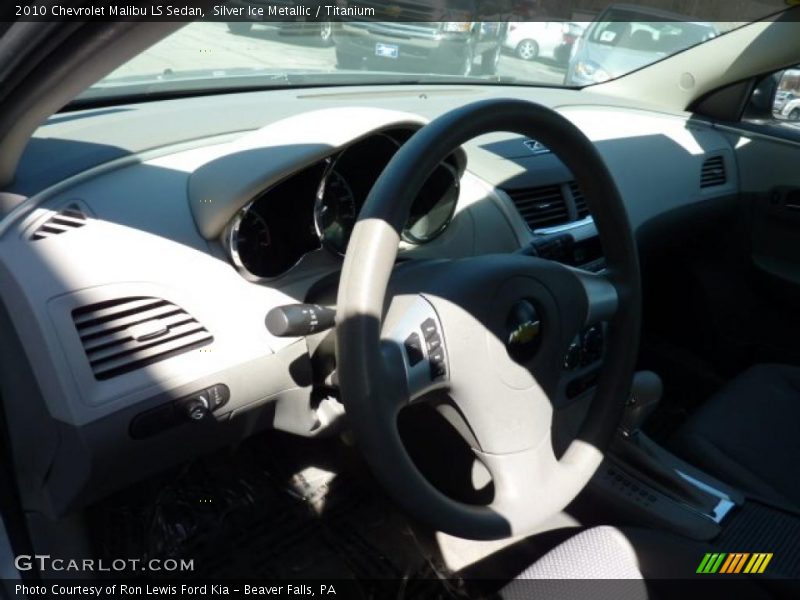 Silver Ice Metallic / Titanium 2010 Chevrolet Malibu LS Sedan