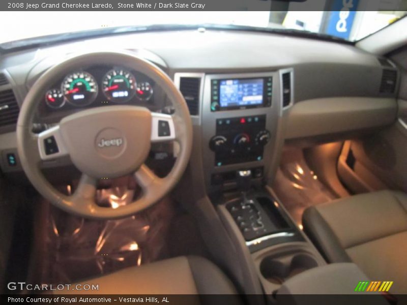 Stone White / Dark Slate Gray 2008 Jeep Grand Cherokee Laredo