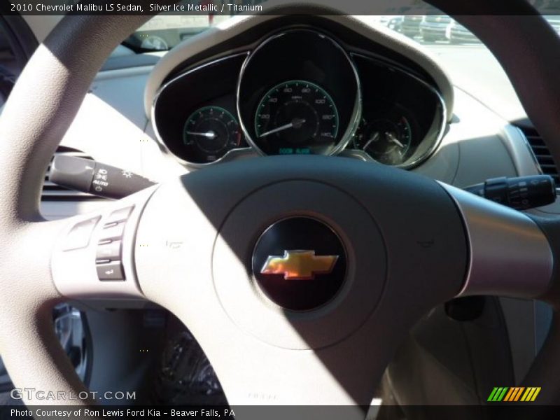 Silver Ice Metallic / Titanium 2010 Chevrolet Malibu LS Sedan
