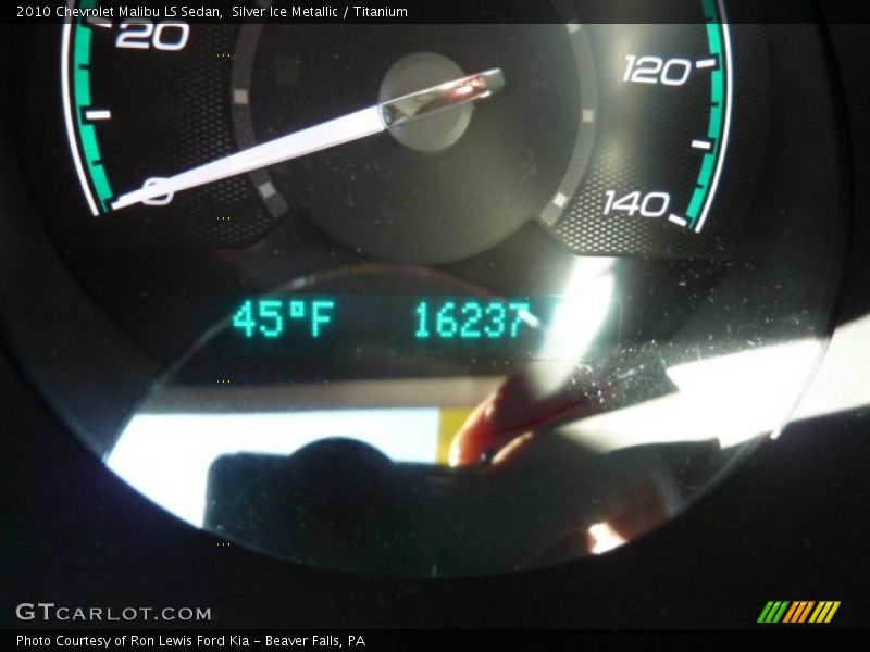 Silver Ice Metallic / Titanium 2010 Chevrolet Malibu LS Sedan