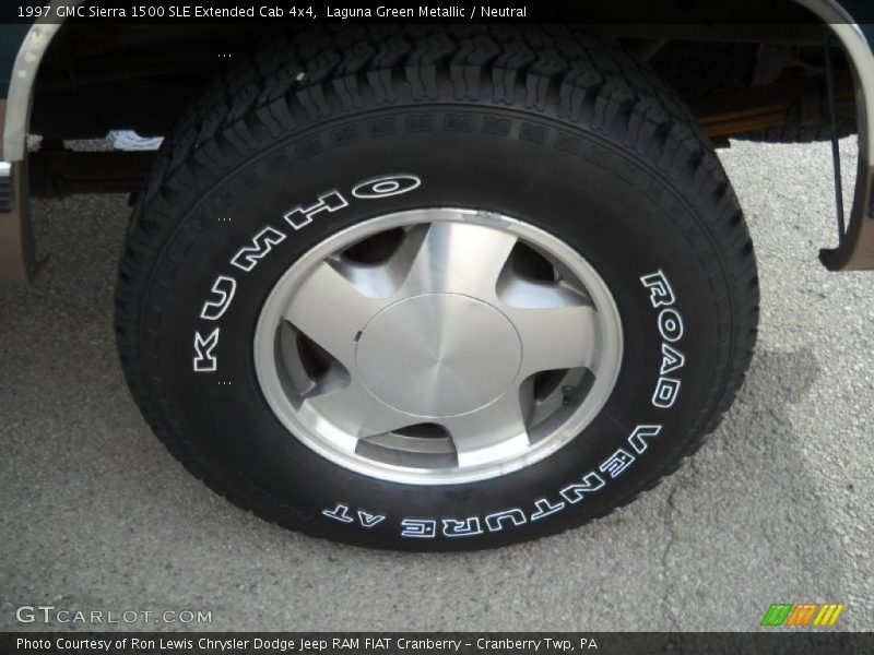 Laguna Green Metallic / Neutral 1997 GMC Sierra 1500 SLE Extended Cab 4x4