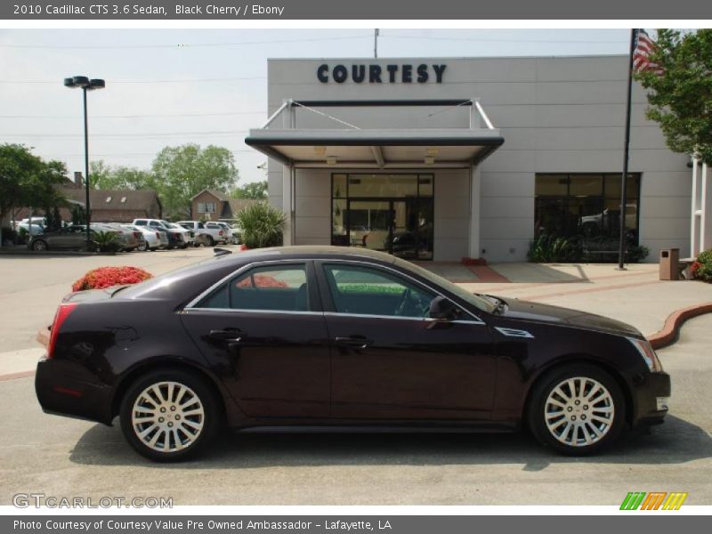 Black Cherry / Ebony 2010 Cadillac CTS 3.6 Sedan