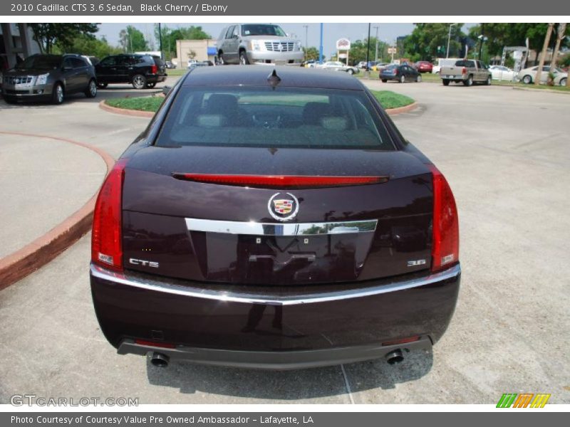 Black Cherry / Ebony 2010 Cadillac CTS 3.6 Sedan