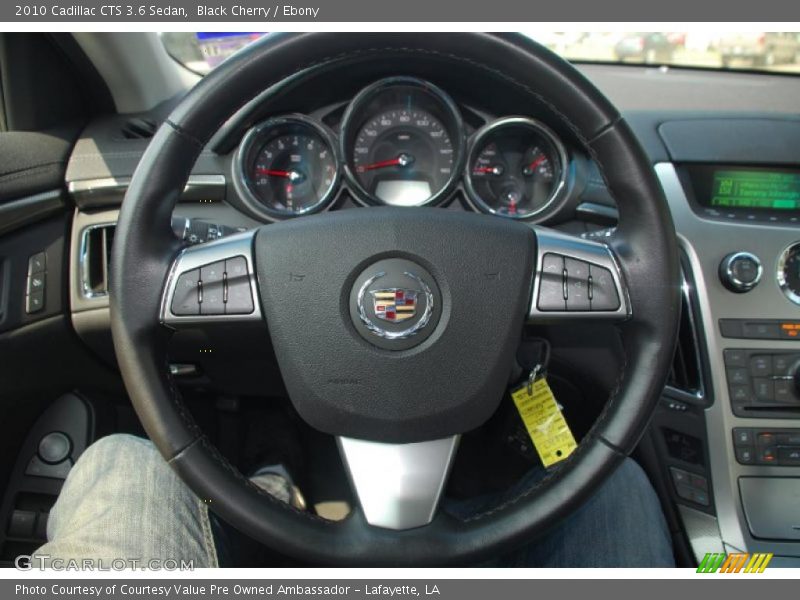 Black Cherry / Ebony 2010 Cadillac CTS 3.6 Sedan