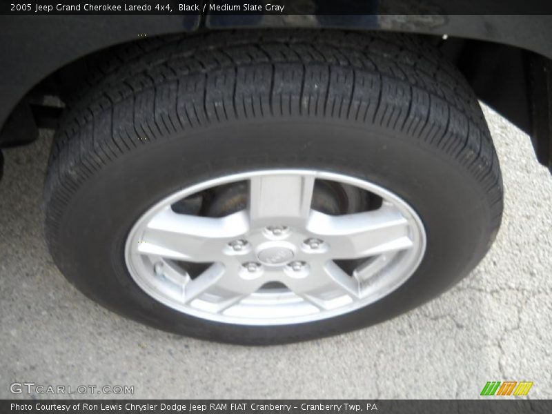 Black / Medium Slate Gray 2005 Jeep Grand Cherokee Laredo 4x4