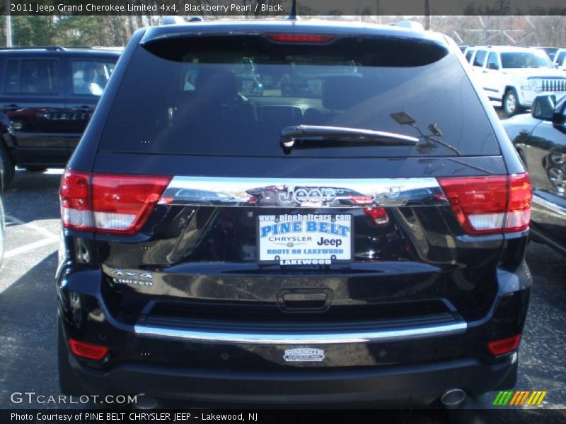Blackberry Pearl / Black 2011 Jeep Grand Cherokee Limited 4x4