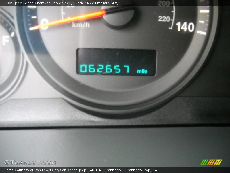 Black / Medium Slate Gray 2005 Jeep Grand Cherokee Laredo 4x4
