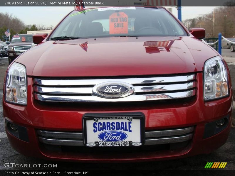 Redfire Metallic / Charcoal Black 2009 Ford Fusion SE V6