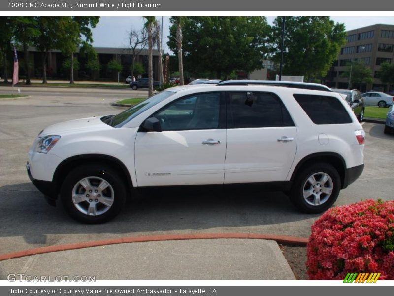 Summit White / Light Titanium 2008 GMC Acadia SLE