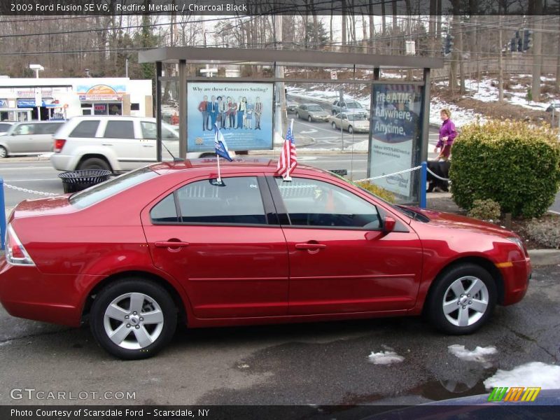 Redfire Metallic / Charcoal Black 2009 Ford Fusion SE V6