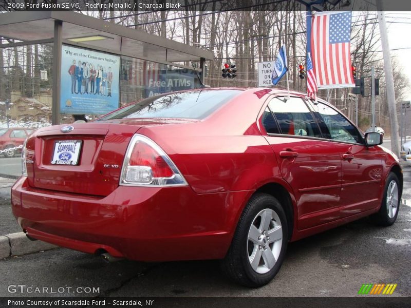 Redfire Metallic / Charcoal Black 2009 Ford Fusion SE V6