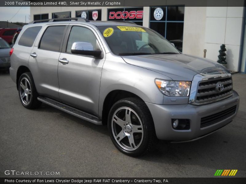 Silver Sky Metallic / Graphite 2008 Toyota Sequoia Limited 4WD