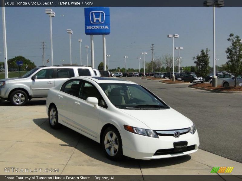 Taffeta White / Ivory 2008 Honda Civic EX Sedan