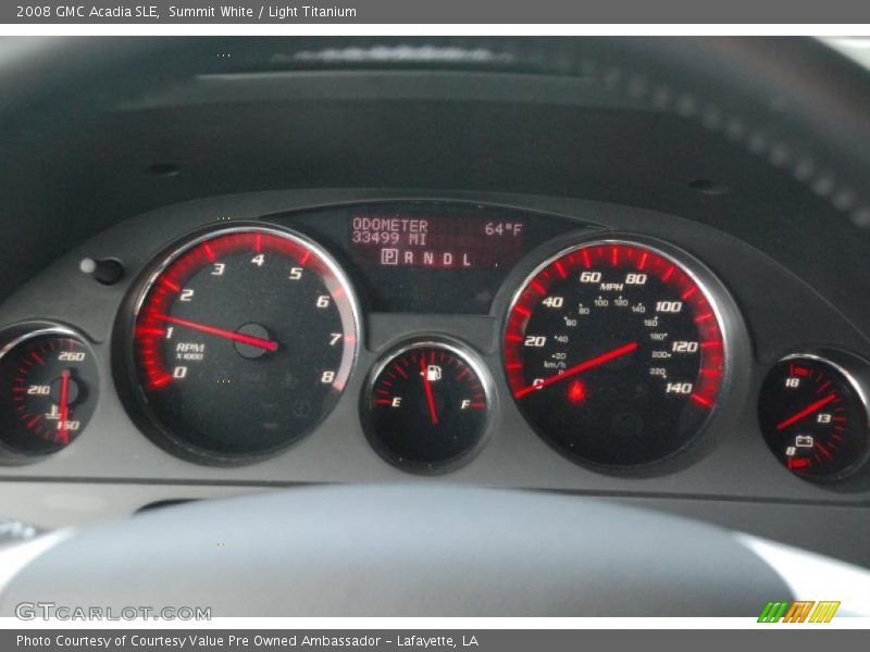 Summit White / Light Titanium 2008 GMC Acadia SLE