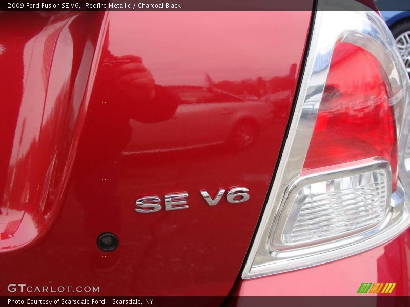Redfire Metallic / Charcoal Black 2009 Ford Fusion SE V6