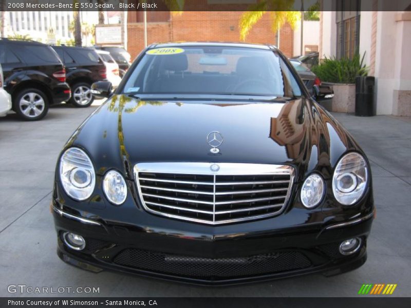 Black / Black 2008 Mercedes-Benz E 550 Sedan