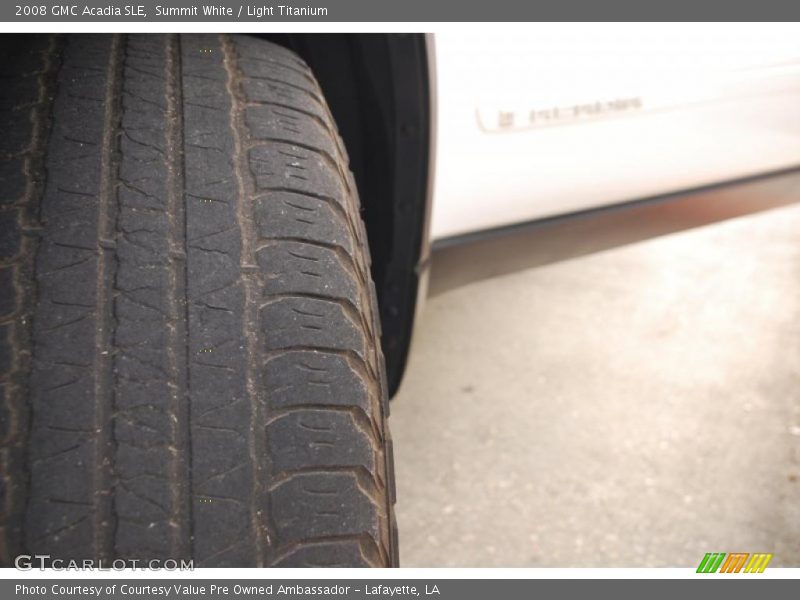 Summit White / Light Titanium 2008 GMC Acadia SLE