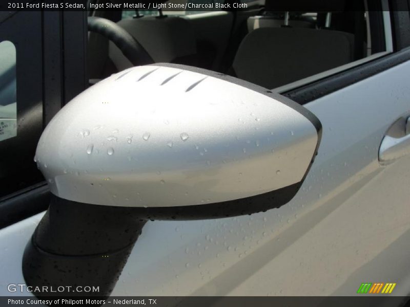 Ingot Silver Metallic / Light Stone/Charcoal Black Cloth 2011 Ford Fiesta S Sedan
