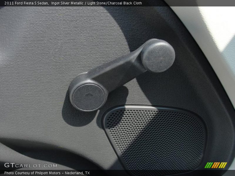 Ingot Silver Metallic / Light Stone/Charcoal Black Cloth 2011 Ford Fiesta S Sedan