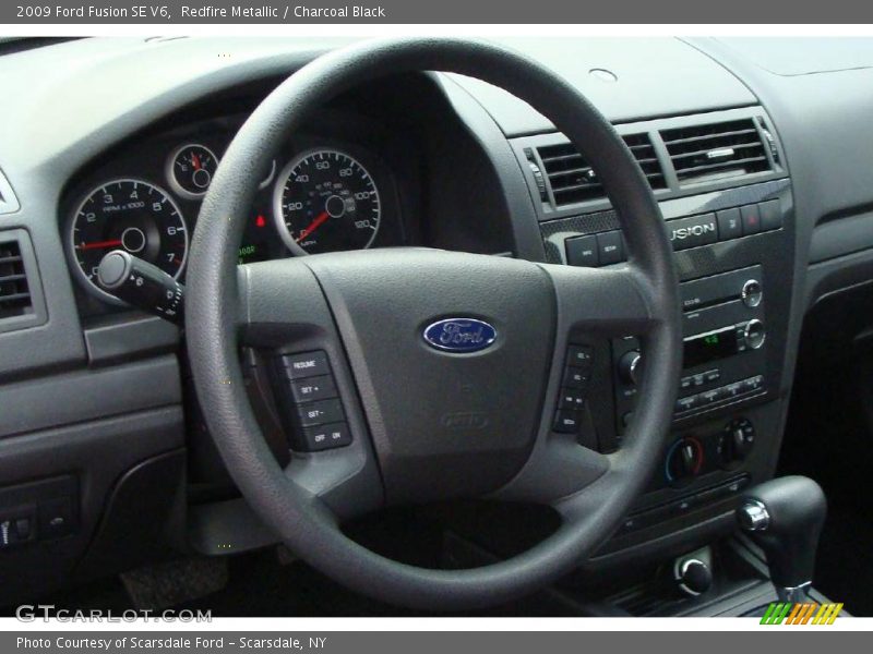 Redfire Metallic / Charcoal Black 2009 Ford Fusion SE V6