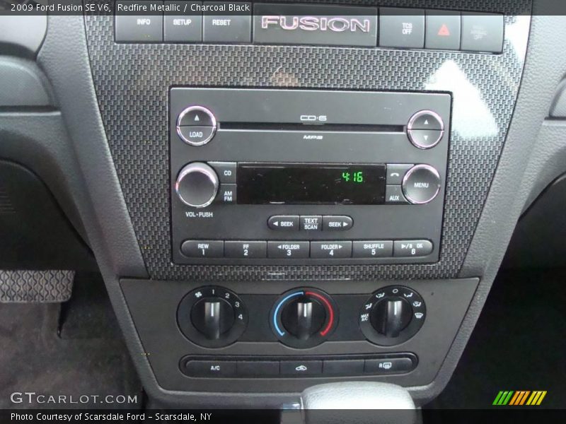 Redfire Metallic / Charcoal Black 2009 Ford Fusion SE V6