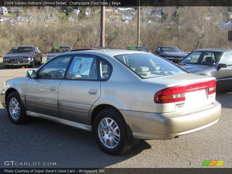 Champagne Gold Opal / Beige 2004 Subaru Outback Limited Sedan